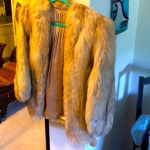 Blue fox stole. Vintage 1960s Jacques Aiken furrier (Cannes).